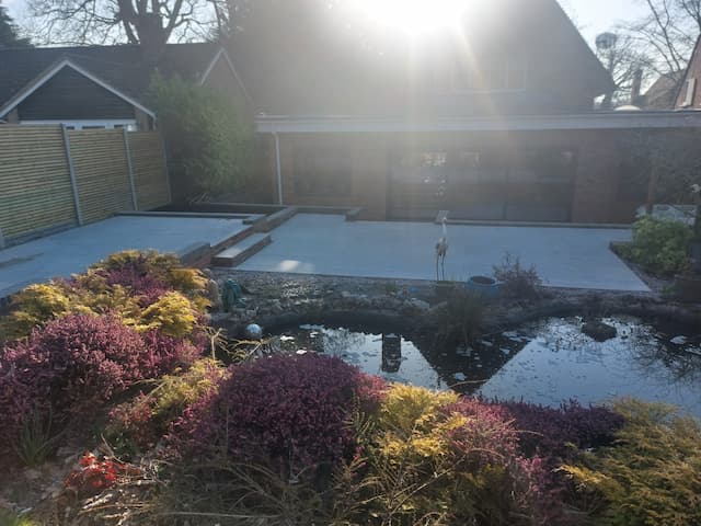 Porcelain patio in Welwyn Garden City done and ready to enjoy